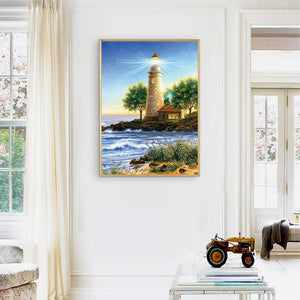 Phare - diamant rond complet - 30x40cm