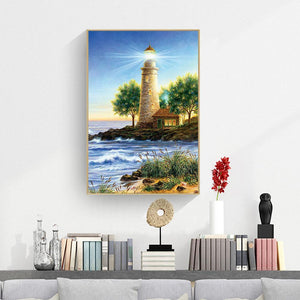 Phare - diamant rond complet - 30x40cm