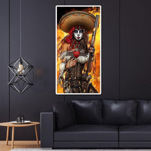 Charger l&#39;image dans la galerie, Portrait pirate - diamant rond complet - 45x85cm
