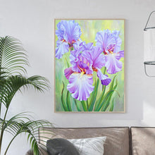 Charger l&#39;image dans la galerie, Fleurs de fleur - diamant rond complet - 30x40cm
