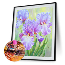 Charger l&#39;image dans la galerie, Fleurs de fleur - diamant rond complet - 30x40cm
