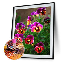 Charger l&#39;image dans la galerie, Fleurs de fleur - diamant rond complet - 30x40cm
