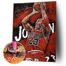 Charger l&#39;image dans la galerie, Joueur de basket-ball - diamant rond complet - 30x40cm
