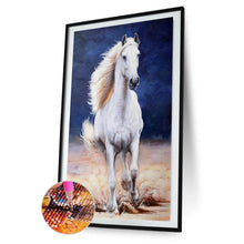 Charger l&#39;image dans la galerie, Cheval - diamant rond complet - 45x85cm
