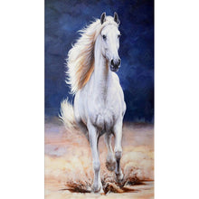 Charger l&#39;image dans la galerie, Cheval - diamant rond complet - 45x85cm
