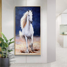 Charger l&#39;image dans la galerie, Cheval - diamant rond complet - 45x85cm
