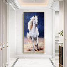 Charger l&#39;image dans la galerie, Cheval - diamant rond complet - 45x85cm
