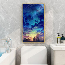 Charger l&#39;image dans la galerie, Ciel - diamant rond complet - 45x85cm
