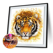 Charger l&#39;image dans la galerie, Tiger animal - diamant rond complet - 30x30cm

