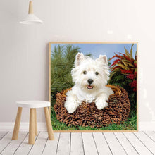 Charger l&#39;image dans la galerie, Chien - diamant rond complet - 30x30cm
