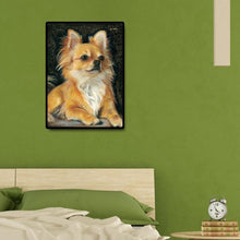 Charger l&#39;image dans la galerie, Perle de chien - diamant rond complet - 30x40cm
