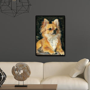 Perle de chien - diamant rond complet - 30x40cm