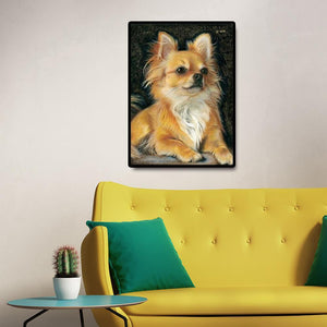 Perle de chien - diamant rond complet - 30x40cm