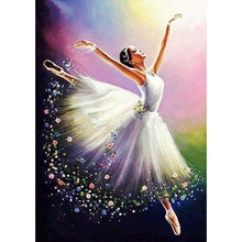 Charger l&#39;image dans la galerie, Fille de ballet - diamant rond complet - 30x40cm
