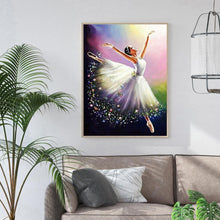 Charger l&#39;image dans la galerie, Fille de ballet - diamant rond complet - 30x40cm
