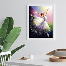 Charger l&#39;image dans la galerie, Fille de ballet - diamant rond complet - 30x40cm
