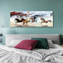 Charger l&#39;image dans la galerie, 100x50cm neuf chevaux de course - diamant rond complet - 100x50cm
