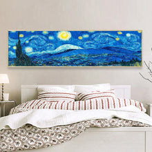 Charger l&#39;image dans la galerie, 80x30cm ciel de nuit abstrait - diamant rond complet - 80x30cm
