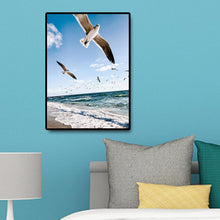 Charger l&#39;image dans la galerie, Mouette volante - diamant rond complet - 30x40cm
