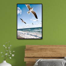 Charger l&#39;image dans la galerie, Mouette volante - diamant rond complet - 30x40cm
