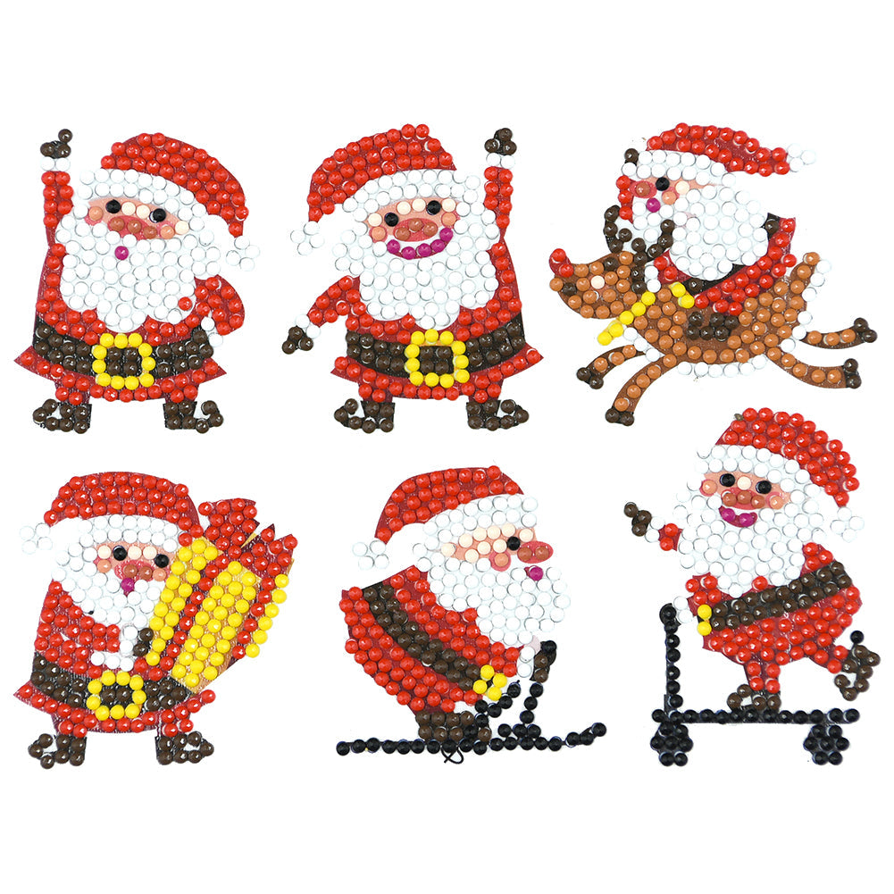 6pcs-Christmas-Diamond Painting Autocollants