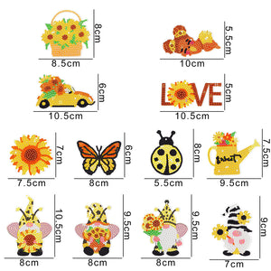 10pcs ornement suspendu de Noël côté unique