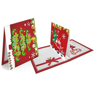 8 PIÈCES/ENSEMBLE 3D CARTES DE VOEUX DE NOËL PEINTURE AU DIAMANT