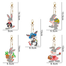 Charger l&#39;image dans la galerie, 5pcs porte-clés perceuse double face lapin de Pâques
