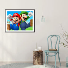 Charger l&#39;image dans la galerie, Mario - peinture au diamant rond complet(30*40)
