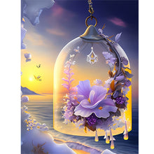 Charger l&#39;image dans la galerie, paysage de cristal de plage perceuse solide Diamond Painting
