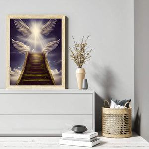 Escalier vers le ciel- Peinture au diamant -30x40cm