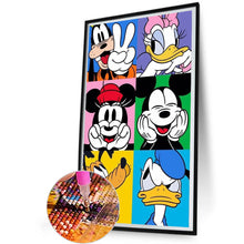 Charger l&#39;image dans la galerie, Cartoon-complet Round peinture au diamant-30x50cm
