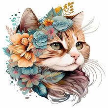 Charger l&#39;image dans la galerie, Flower Animal-Full Round Diamond Painting-30x30cm
