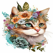 Charger l&#39;image dans la galerie, Flower Animal-Full Round Diamond Painting-30x30cm
