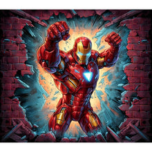 Charger l&#39;image dans la galerie, Marvel Héros-Peinture diamant ronde complète-40x35cm
