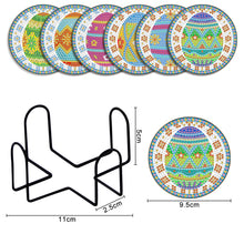 Charger l&#39;image dans la galerie, Mandala-Tasse sous-verre ronde en bois
