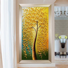 Charger l&#39;image dans la galerie, Arbre de fleur d’or - peinture complète de diamant - 85x45cm
