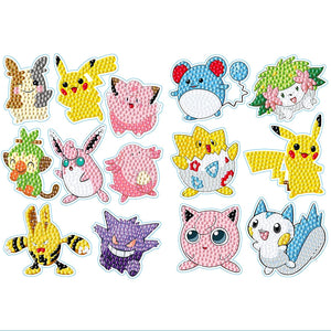 2pcs Pokemon - 5d bricolage artisanat autocollants