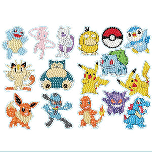 2pcs Pokemon - 5d bricolage artisanat autocollants